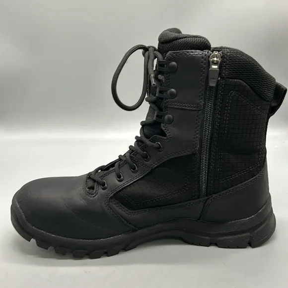 Danner Lookout 8" Black Leather Waterproof Boots Shoes 23824 Mens 8.5” Like New! - Picture 8 of 8